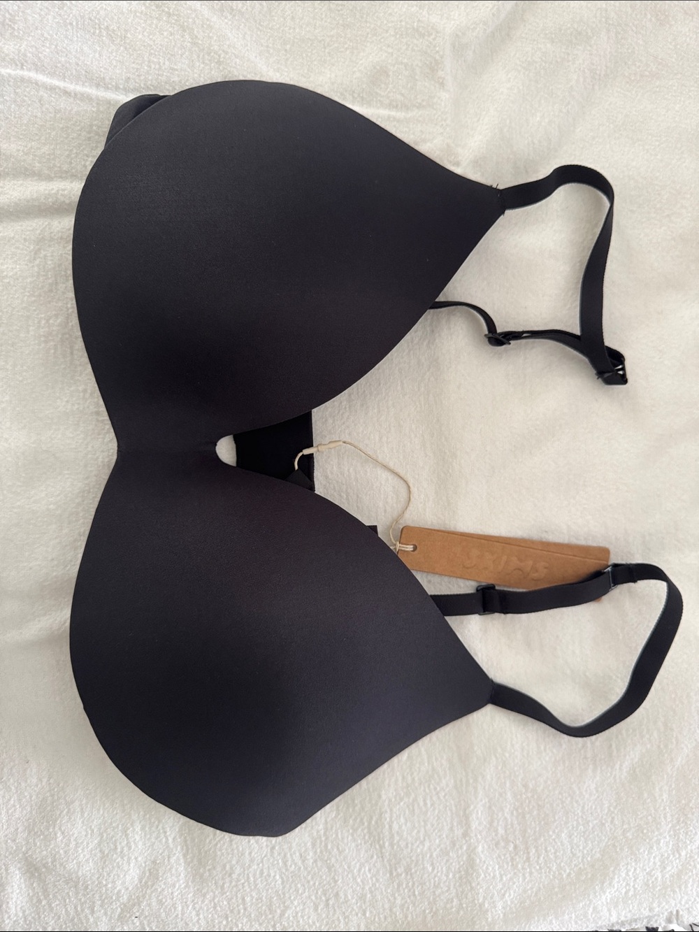 SKIMS Black Seamless T-Shirt Bra - Smooth Contour
